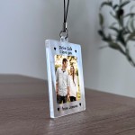 Personalised Photo Keyring For Boyfriend Girlfriend Drive Safe