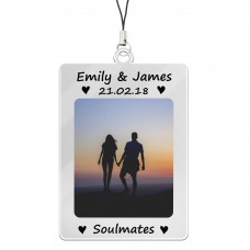 Personalised Photo Keyring Anniversary Soulmate Gift