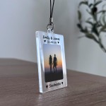 Personalised Photo Keyring Anniversary Soulmate Gift