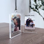 PERSONALISED PHOTO KEYRING FOR MUM DAD SURNAME KEYRING