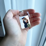 PERSONALISED GIFT FOR HIM BIRTHDAY GIFT FOR DADDY PHOTO KEYRING 