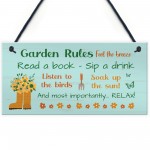 Garden Signs And Plaques House Sign Outdoor Decoration Wall Sign