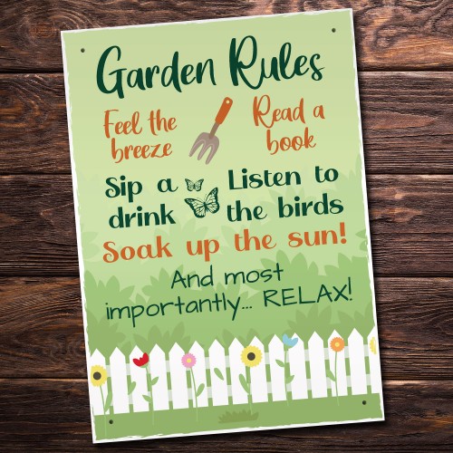 Garden Signs and Plaques for Outside Welcome Sign Shed Sign