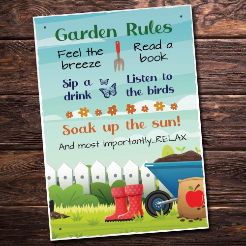 Garden Sign Funny Beautiful Sign For Garden Summerhouse Yard