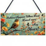 Garden Plaque Summer House Sign Garden Shed Sign Robins Appear