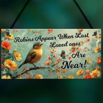 Garden Plaque Summer House Sign Garden Shed Sign Robins Appear