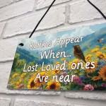 Garden Memorial Sign Hanging Fence Shed Sign Dog Mum Dad Nan