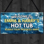 Personalised Hot Tub Accessories Signs and Plaques Bubbles