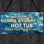 Personalised Hot Tub Accessories Signs and Plaques Bubbles