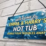 Personalised Hot Tub Accessories Signs and Plaques Bubbles