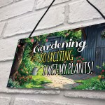 Garden Signs For Outdoor FUNNY GARDEN PLAQUE Summerhouse Sign