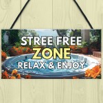 Hot Tub Stress Free Zone Novelty Hot Tub Accessories For Garden 