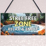 Hot Tub Stress Free Zone Novelty Hot Tub Accessories For Garden 