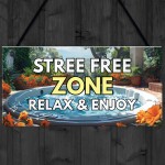 Hot Tub Stress Free Zone Novelty Hot Tub Accessories For Garden 