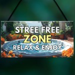 Hot Tub Stress Free Zone Novelty Hot Tub Accessories For Garden 