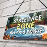 Hot Tub Stress Free Zone Novelty Hot Tub Accessories For Garden 