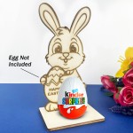 Easter Mini Creme Egg Holder Wooden Easter Bunny Treat Kinder