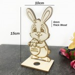 Easter Mini Creme Egg Holder Wooden Easter Bunny Treat Kinder