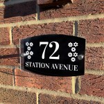Personalised Acrylic House Sign Custom Door Number And Road Name
