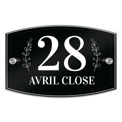 House Number Plaques Door Numbers Personalised Acrylic Door Sign