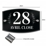 House Number Plaques Door Numbers Personalised Acrylic Door Sign