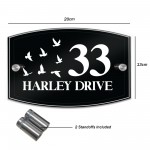 Personalised House Sign Acrylic House Sign Door Number Plaque