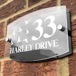 Personalised House Sign Acrylic House Sign Door Number Plaque