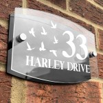 Personalised House Sign Acrylic House Sign Door Number Plaque