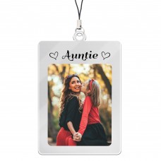 Auntie Keyring Gifts Personalised Photo Birthday Gifts for Aunt