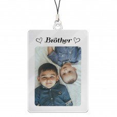 Brother Keyring Gifts Personalised Photo Birthday Christmas Gift
