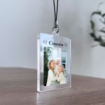 Cousin Keyring Gifts Personalised Cousin Photo Keychain Birthday