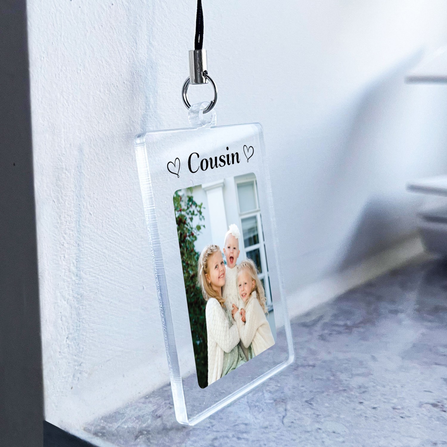 Cousin Keyring Gifts Personalised Cousin Photo Keychain Birthday