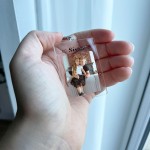 Sister Keyring Gift Personalised Photo Acrylic Keychain Birthday