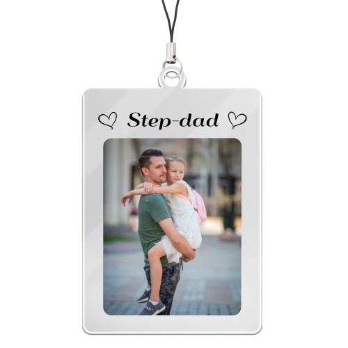 Special Gift For Step Dad Personalised Keyring For Step Dad