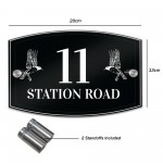 Modern House Signs Plaques Acrylic & Aluminium Door Number