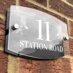 Modern House Signs Plaques Acrylic & Aluminium Door Number