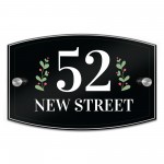 Contemporary Moden Door House Sign Acrylic & Aluminium Door Sign