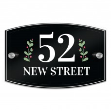 Contemporary Moden Door House Sign Acrylic & Aluminium Door Sign