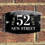 Contemporary Moden Door House Sign Acrylic & Aluminium Door Sign