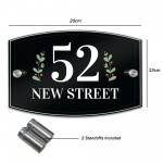 Contemporary Moden Door House Sign Acrylic & Aluminium Door Sign