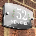 Contemporary Moden Door House Sign Acrylic & Aluminium Door Sign