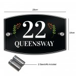 Personalised House Door Sign Number Acrylic & Aluminium House