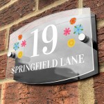 Personalised House Sign Plaque Door Number Wall Mounted