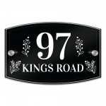 Modern House Signs Plaques Door Numbers 1 - 999 Personalised