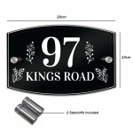 Modern House Signs Plaques Door Numbers 1 - 999 Personalised