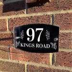 Modern House Signs Plaques Door Numbers 1 - 999 Personalised