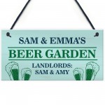 Personalised Beer Garden Sign Funny Pub Landlord Plaque Garden