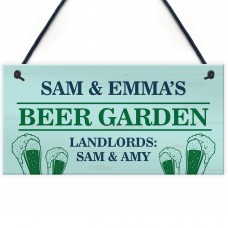 Personalised Beer Garden Sign Funny Pub Landlord Plaque Garden