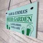 Personalised Beer Garden Sign Funny Pub Landlord Plaque Garden