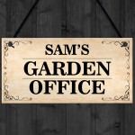 Office Sign For Garden Outside Sign For Office Personalised